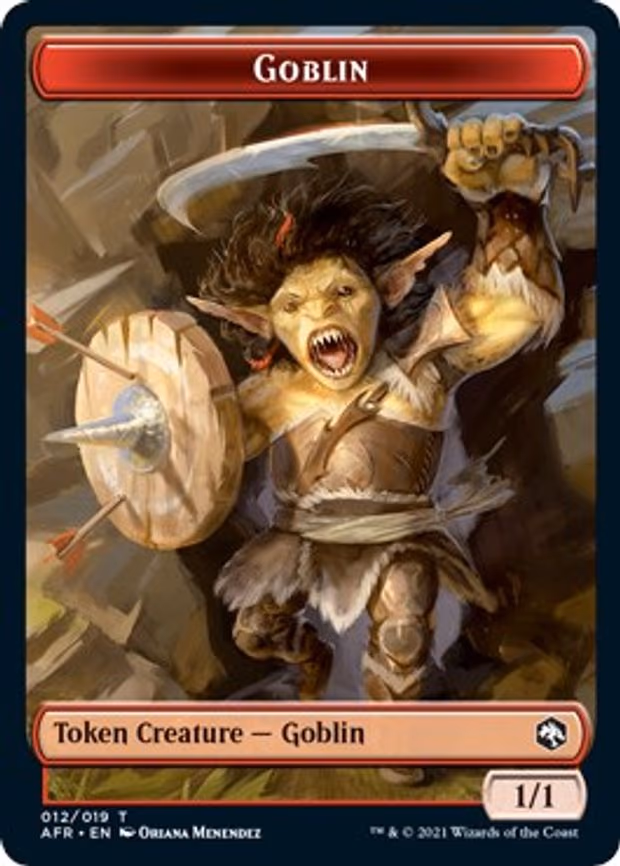 Goblin (012) // Blood (017) Double-Sided Token (Challenger 2022)