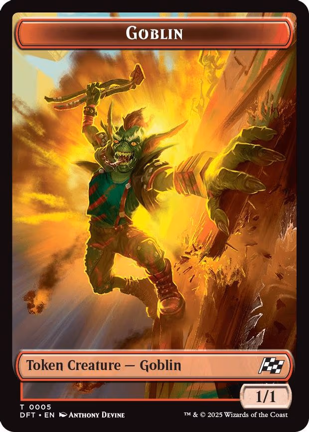 Goblin // Thopter (0010) Double-Sided Token - T (5 // 10)