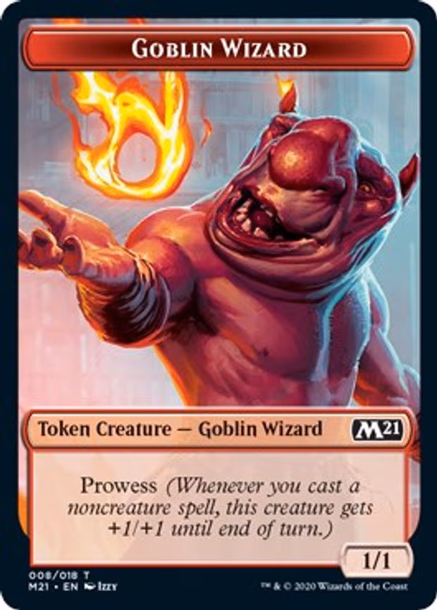 Goblin Wizard // Treasure Double-Sided Token