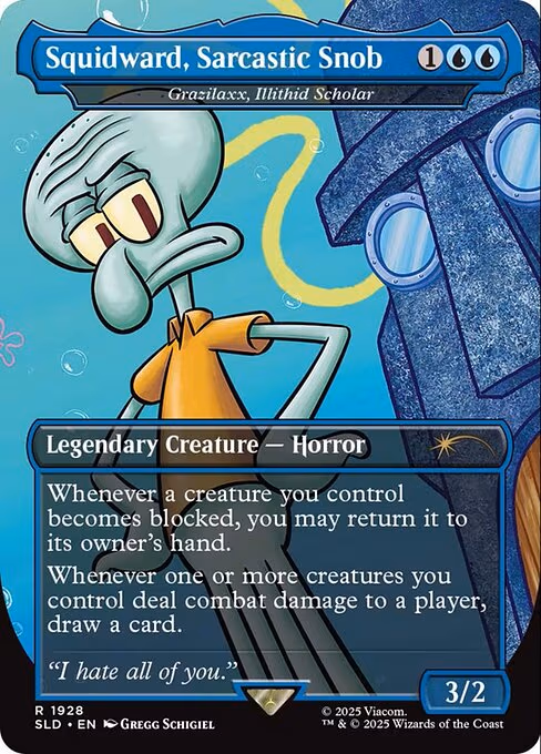 Squidward, Sarcastic Snob - Grazilaxx, Illithid Scholar