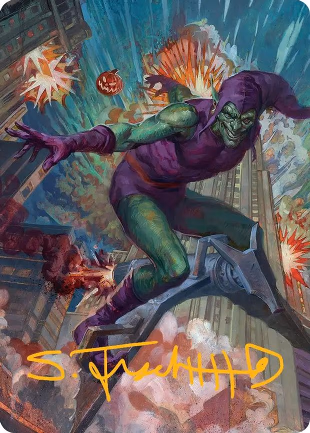 Green Goblin Art Card