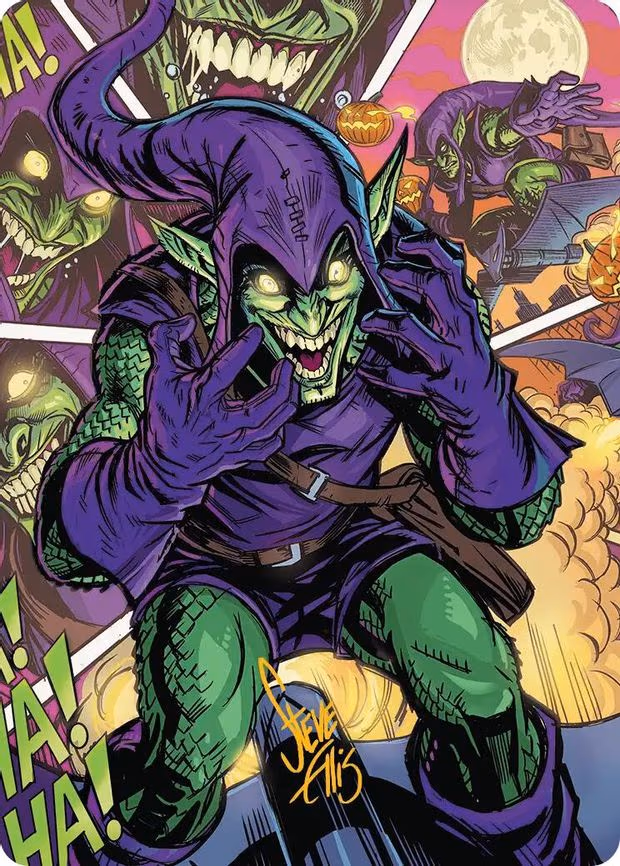 Green Goblin Art Card