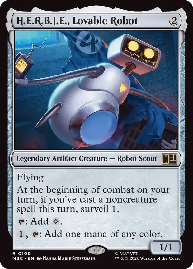 H.E.R.B.I.E., Lovable Robot - R (106)