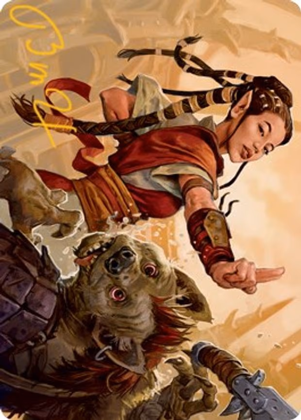 Half-Elf Monk Art Card