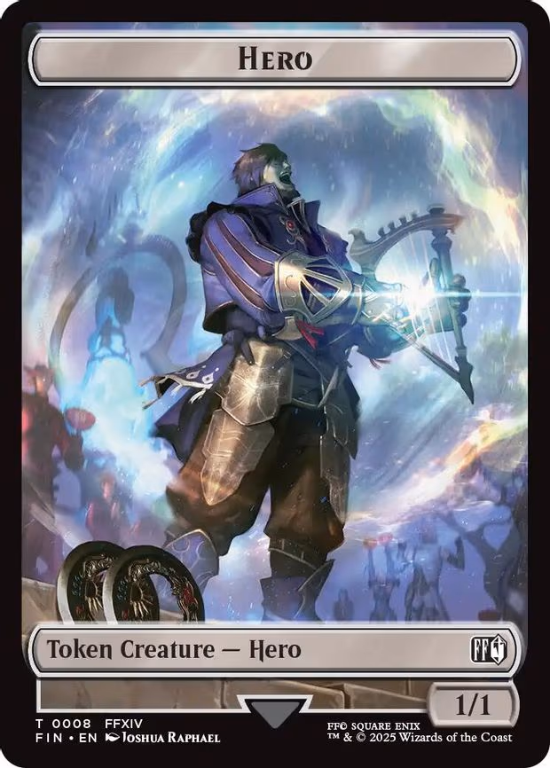 Hero (0008) // Treasure (0023) Double-Sided Token