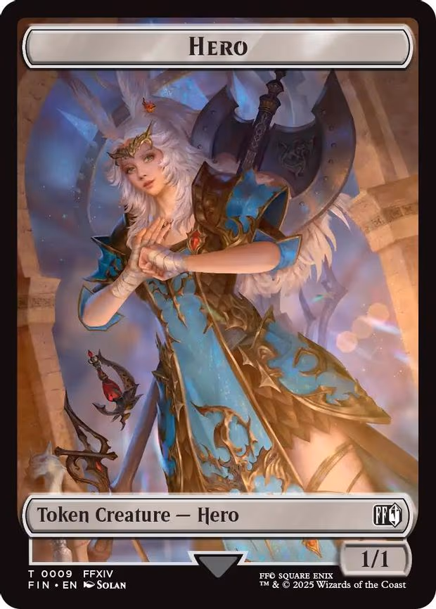 Hero (0009) // Bird (0017) Double-Sided Token - T (9 // 17)