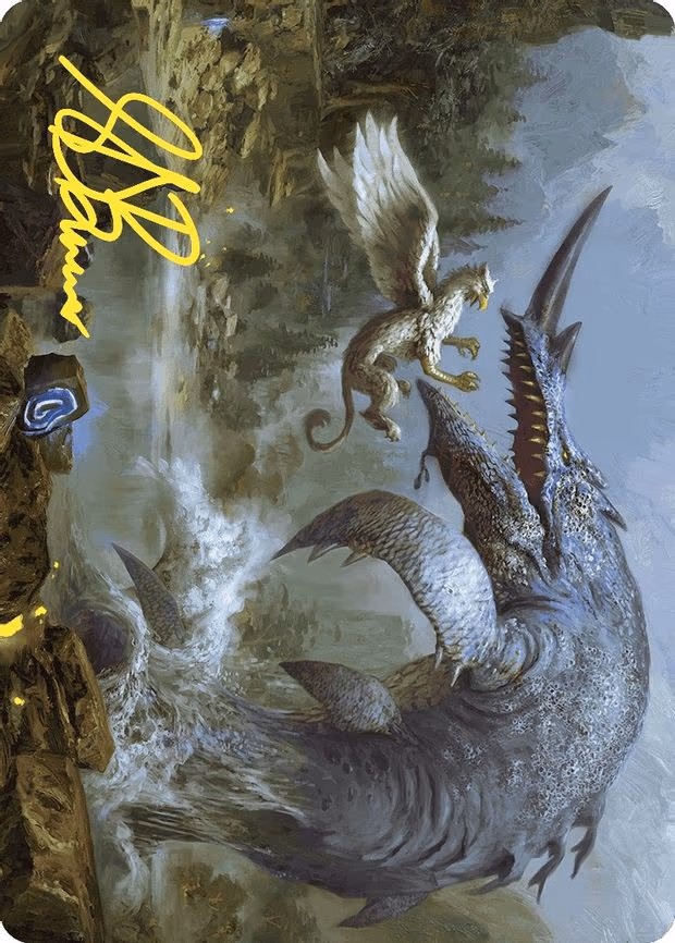 Horned Loch-Whale Art Card