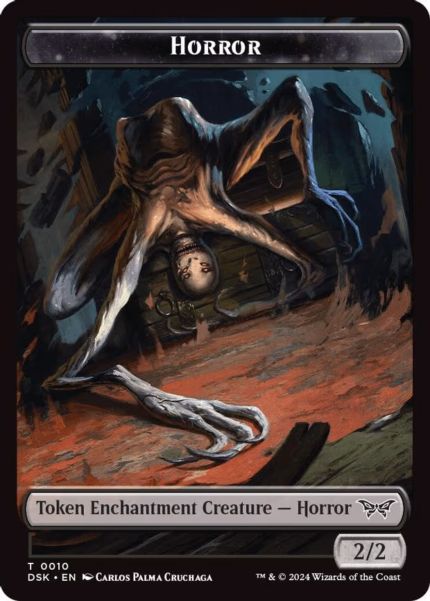 Horror // Glimmer Double-Sided Token - T (10 // 4)