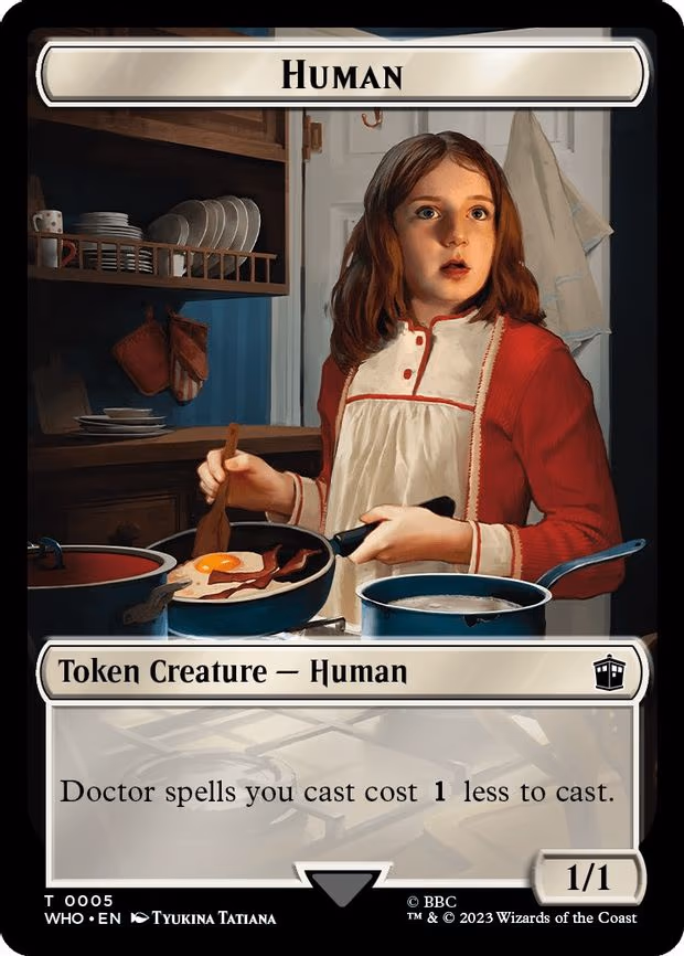 Human (0005) // Food (0026) Double-Sided Token - T (5 // 26)