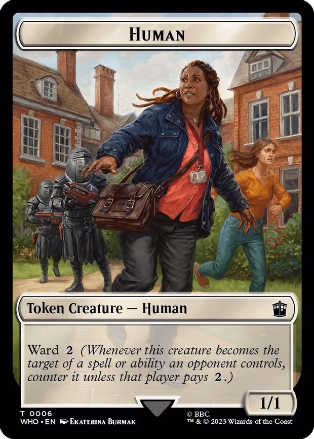 Human (0006) // Cyberman Double-Sided Token - T (6 // 24)