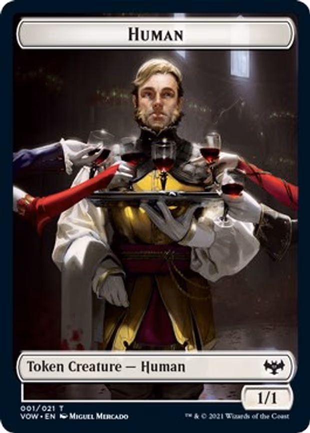 Human (001) // Human Soldier Double-Sided Token - T (1 // 15)