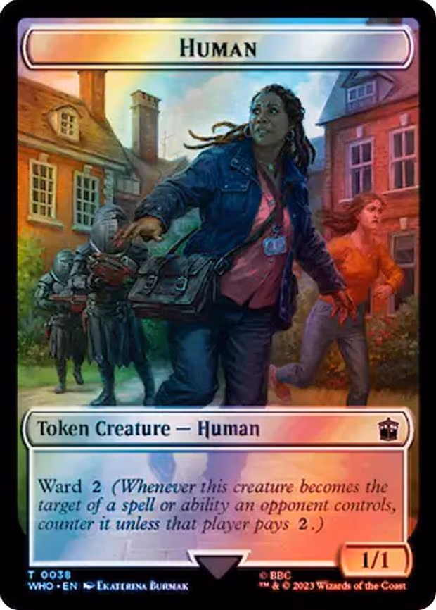Human (0038) // Clue (0055) Double-Sided Token