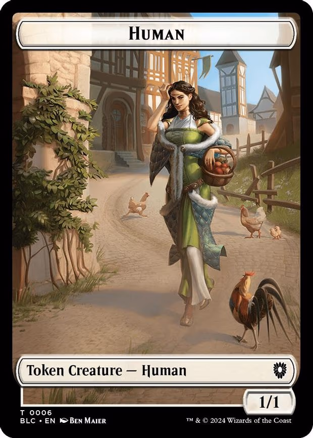 Human // Soldier Double-Sided Token