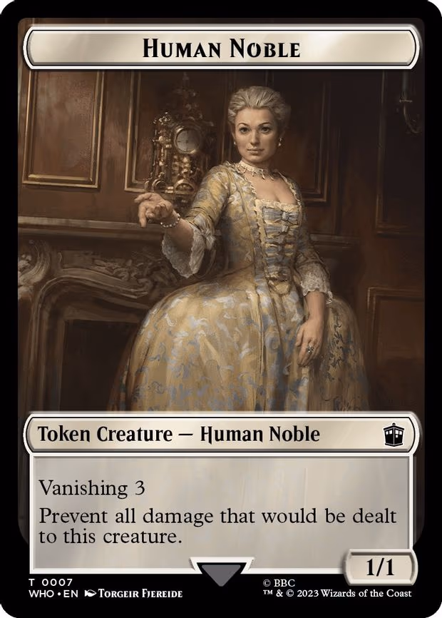 Human Noble // Food (0027) Double-Sided Token - T (7 // 27)