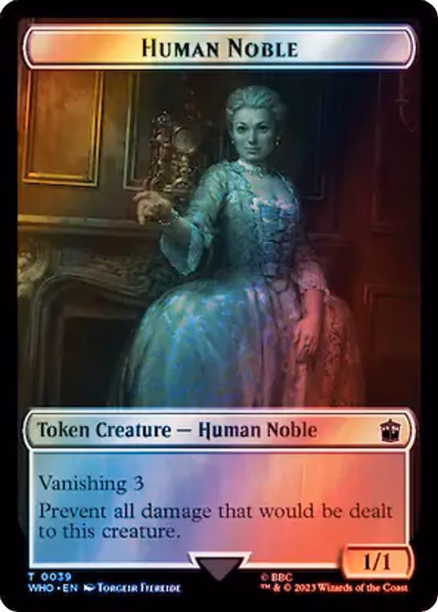 Human Noble // Treasure (0062) Double-Sided Token