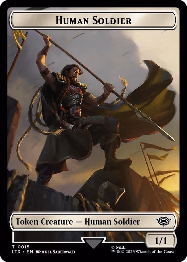 Human Soldier (0015) // Food (0022) Double-Sided Token - T (15 // 22)