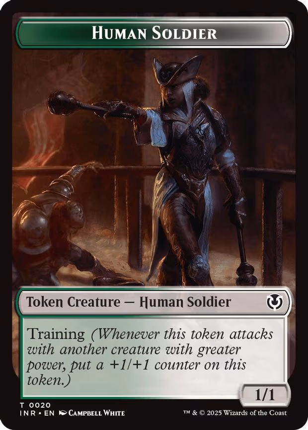 Human Soldier (0020) // Emblem - Tamiyo, Field Researcher Double-Sided Token