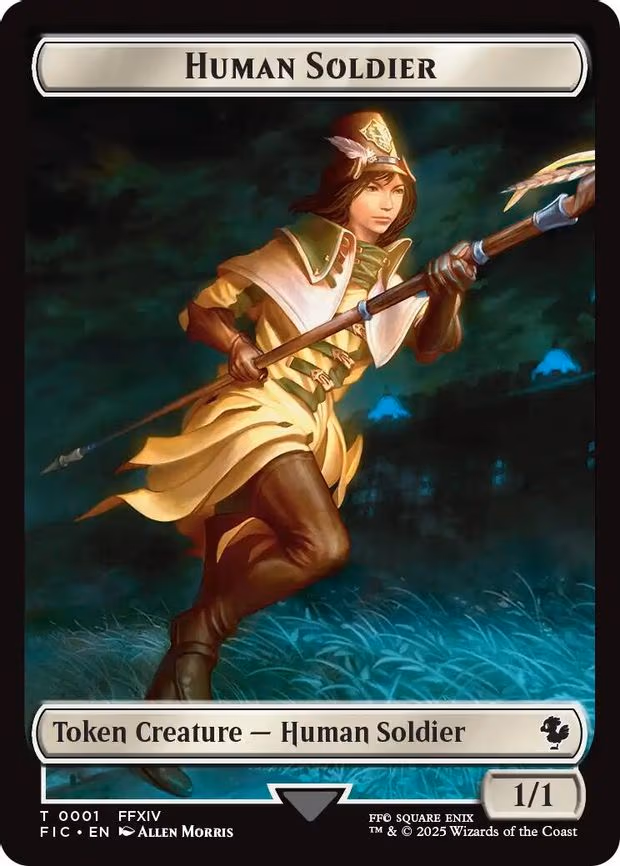 Human Soldier // Hero (0033) Double-Sided Token
