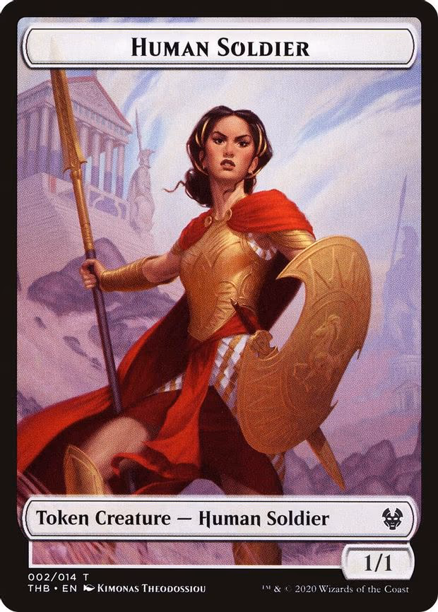 Human Soldier // Pegasus Double-Sided Token - T (2 // 3)