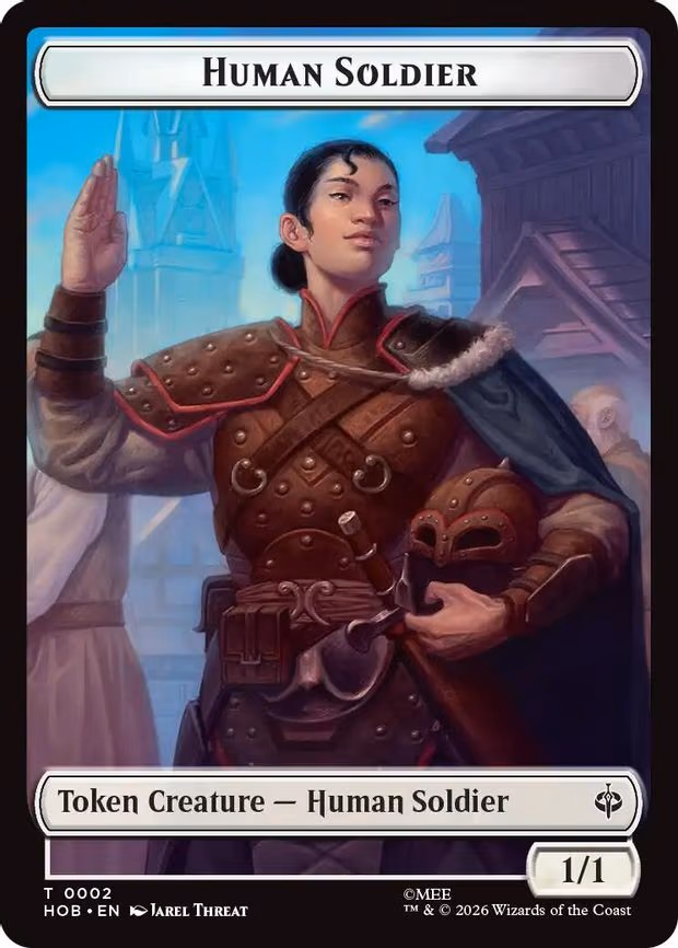 Human Soldier // Treasure (0012) Double-Sided Token - T (2 // 12)