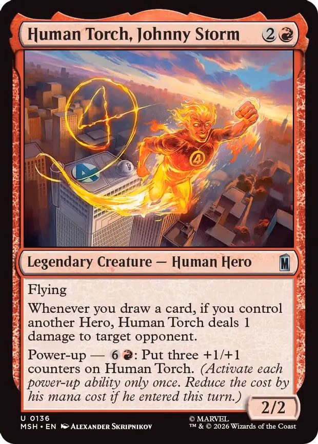 Human Torch, Johnny Storm - U (136)