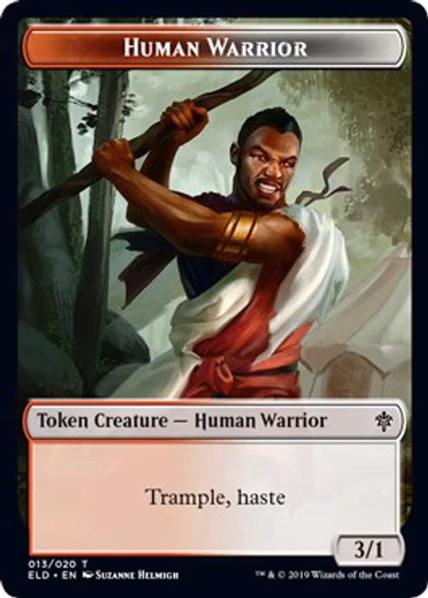 Human Warrior // Food (018) Double-Sided Token