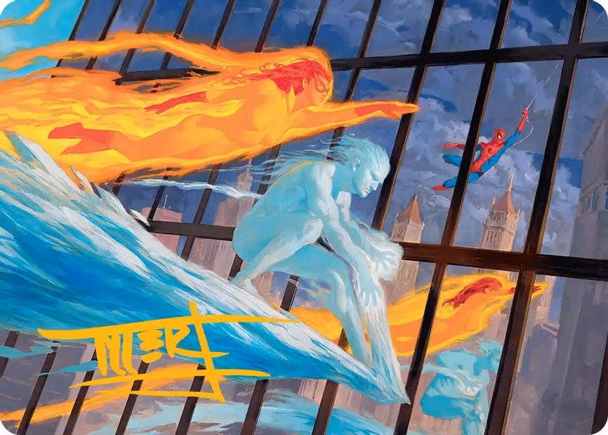 Iceman and Firestar Art Card - S (45)