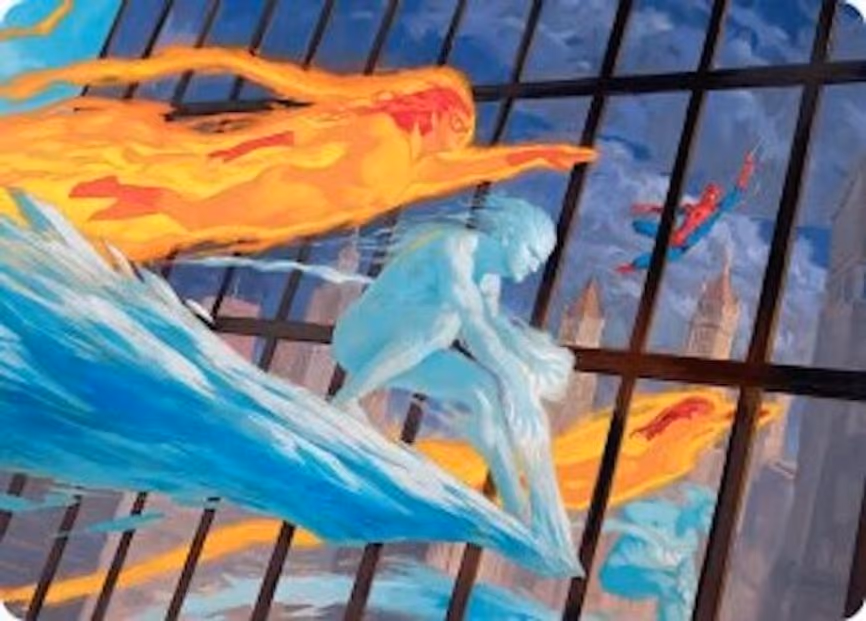 Iceman and Firestar Art Card - S (45)
