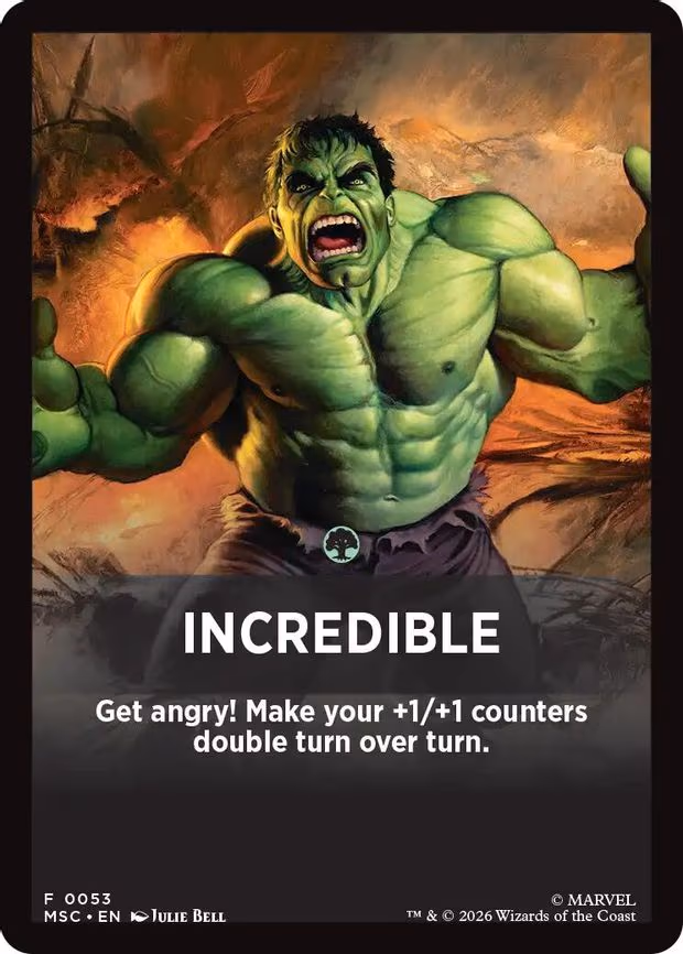 Incredible Theme Card - T (53)