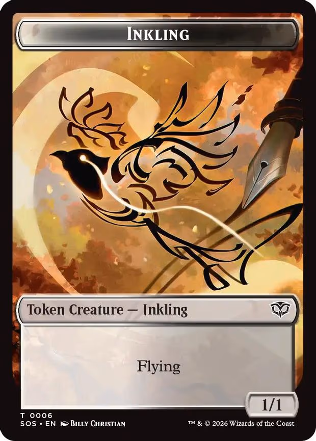 Inkling (0006) // Spirit (0010) Double-Sided Token