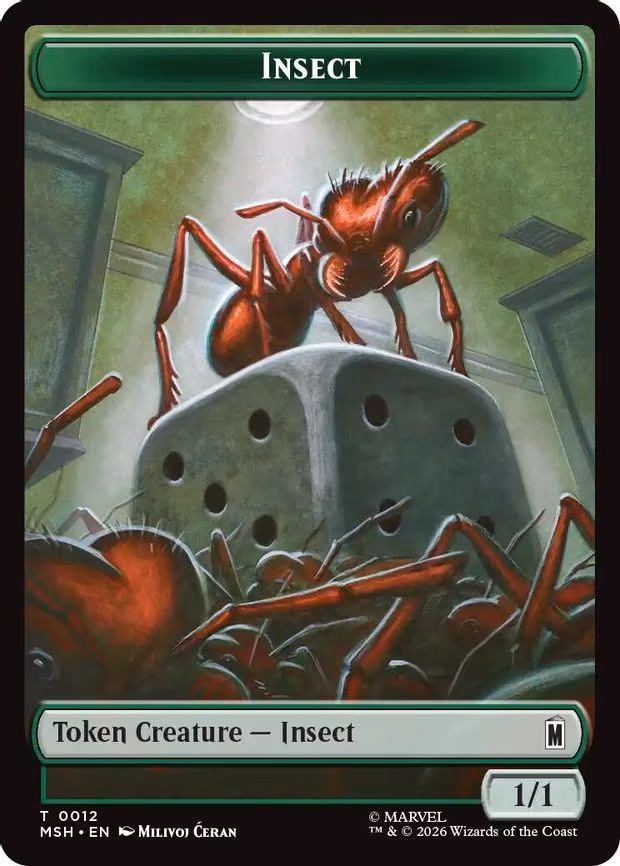 Insect // Clue Double-Sided Token - T (12 // 17)