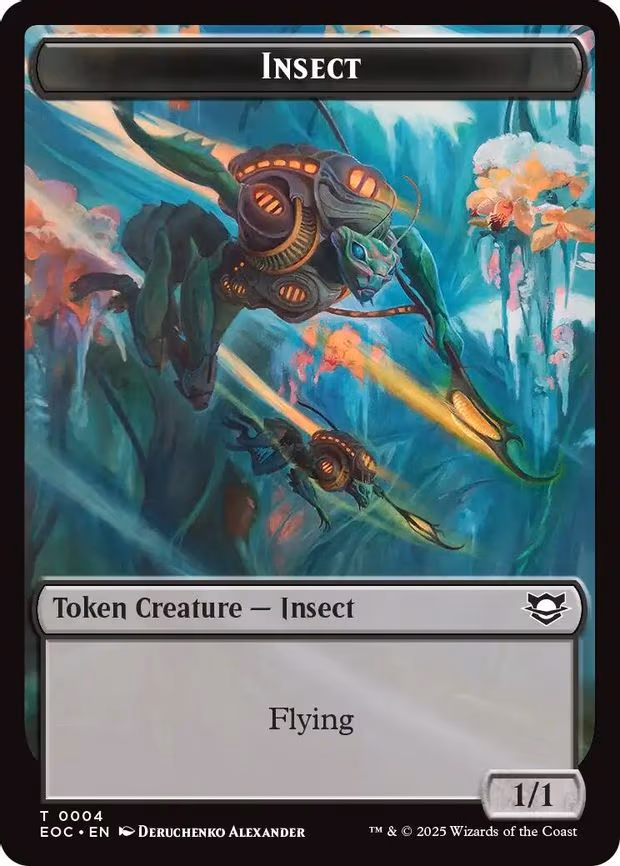 Insect // Elemental (0008) Double-Sided Token