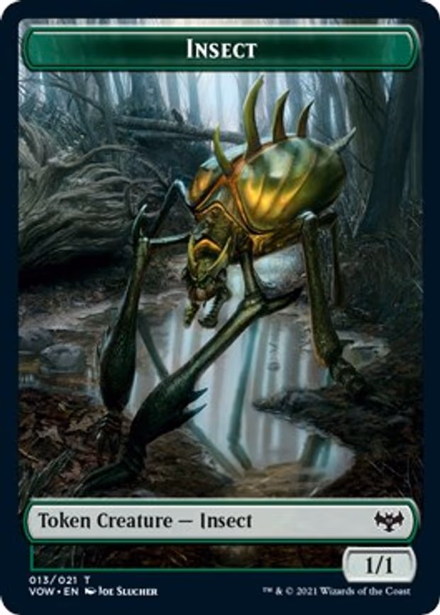Insect // Human Soldier Double-Sided Token