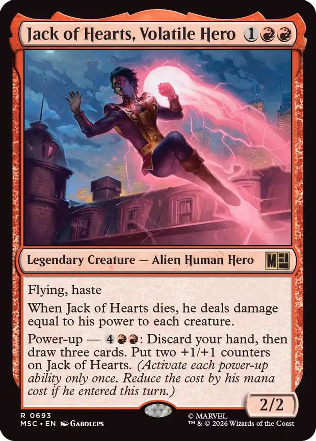 Jack of Hearts, Volatile Hero - R (693)
