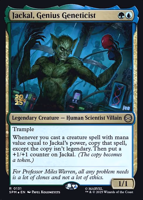 Jackal, Genius Geneticist
