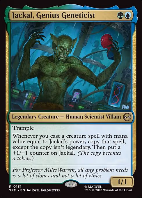 Jackal, Genius Geneticist