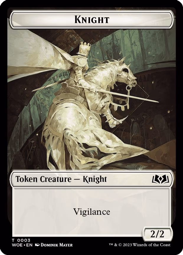 Knight // Food (0010) Double-Sided Token - T (3 // 10)