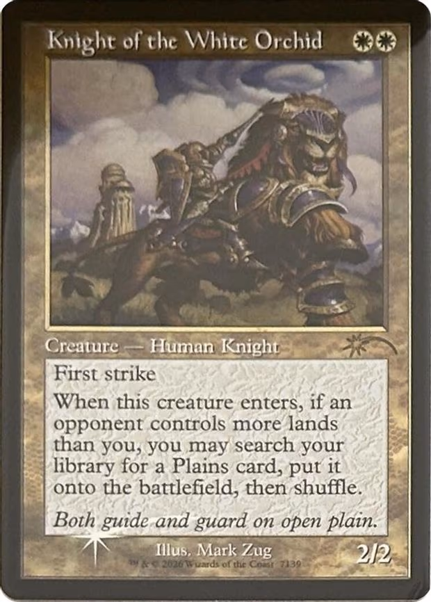 Knight of the White Orchid (Retro Frame) - R (7139)