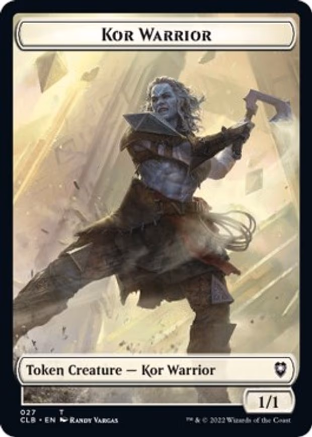 Kor Warrior // Shapeshifter (023) Double-Sided Token
