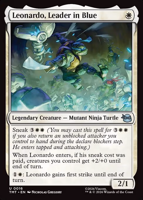 Leonardo, Leader in Blue