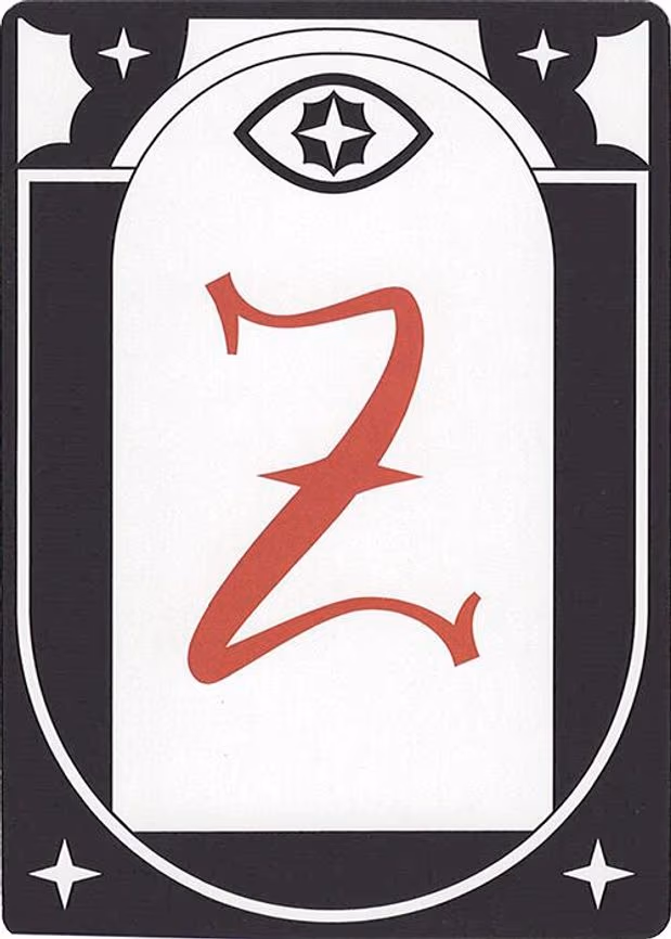 Letter Card - Z - S