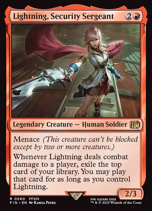 Lightning, Security Sergeant