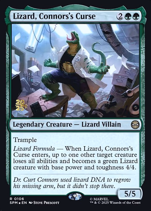 Lizard, Connors's Curse