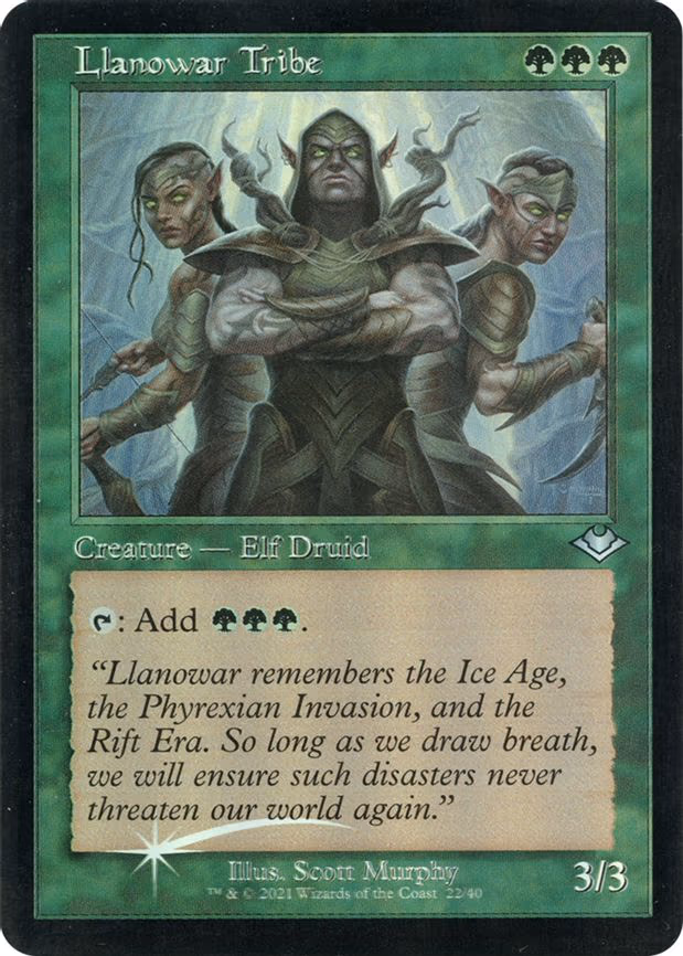 Llanowar Tribe (Retro Frame)