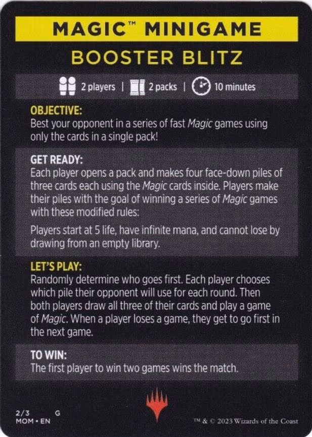 Magic Minigame: Booster Blitz