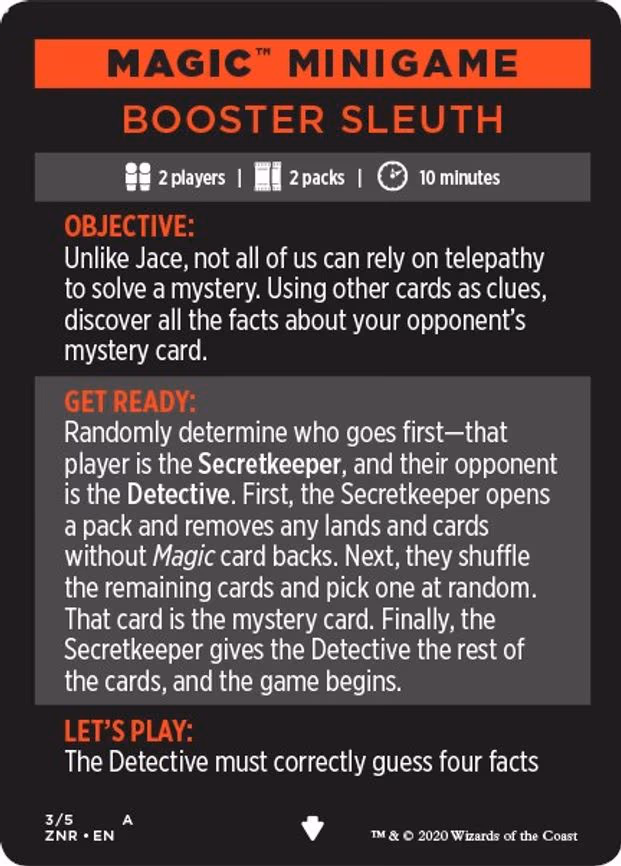 Magic Minigame: Booster Sleuth