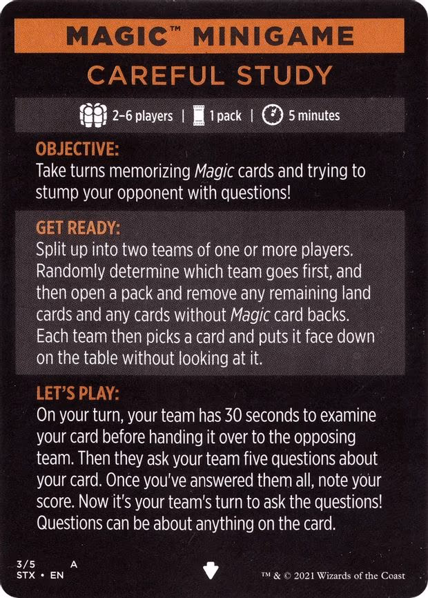 Magic Minigame: Careful Study - S (4)