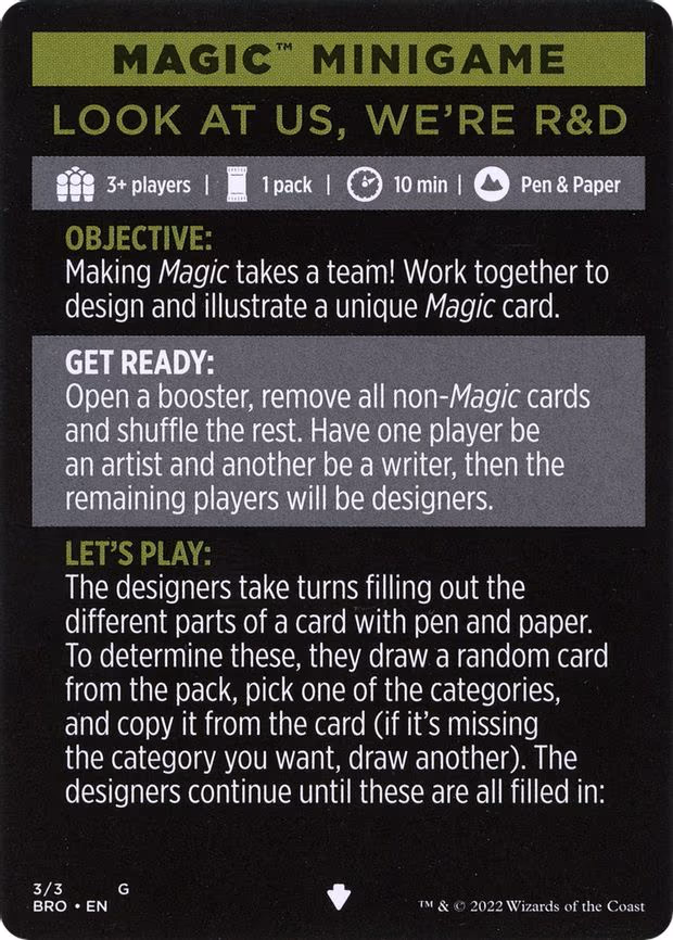 Magic Minigame: Look at Us, We're R&D