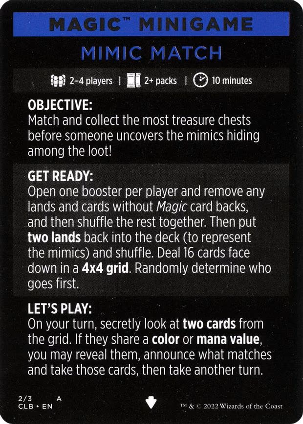 Magic Minigame: Mimic Match