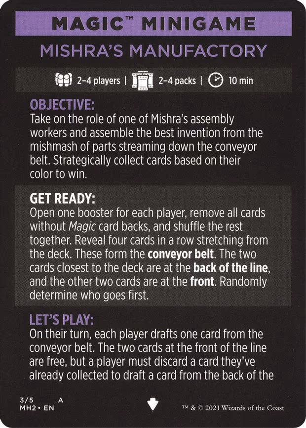 Magic Minigame: Mishra's Manufactory